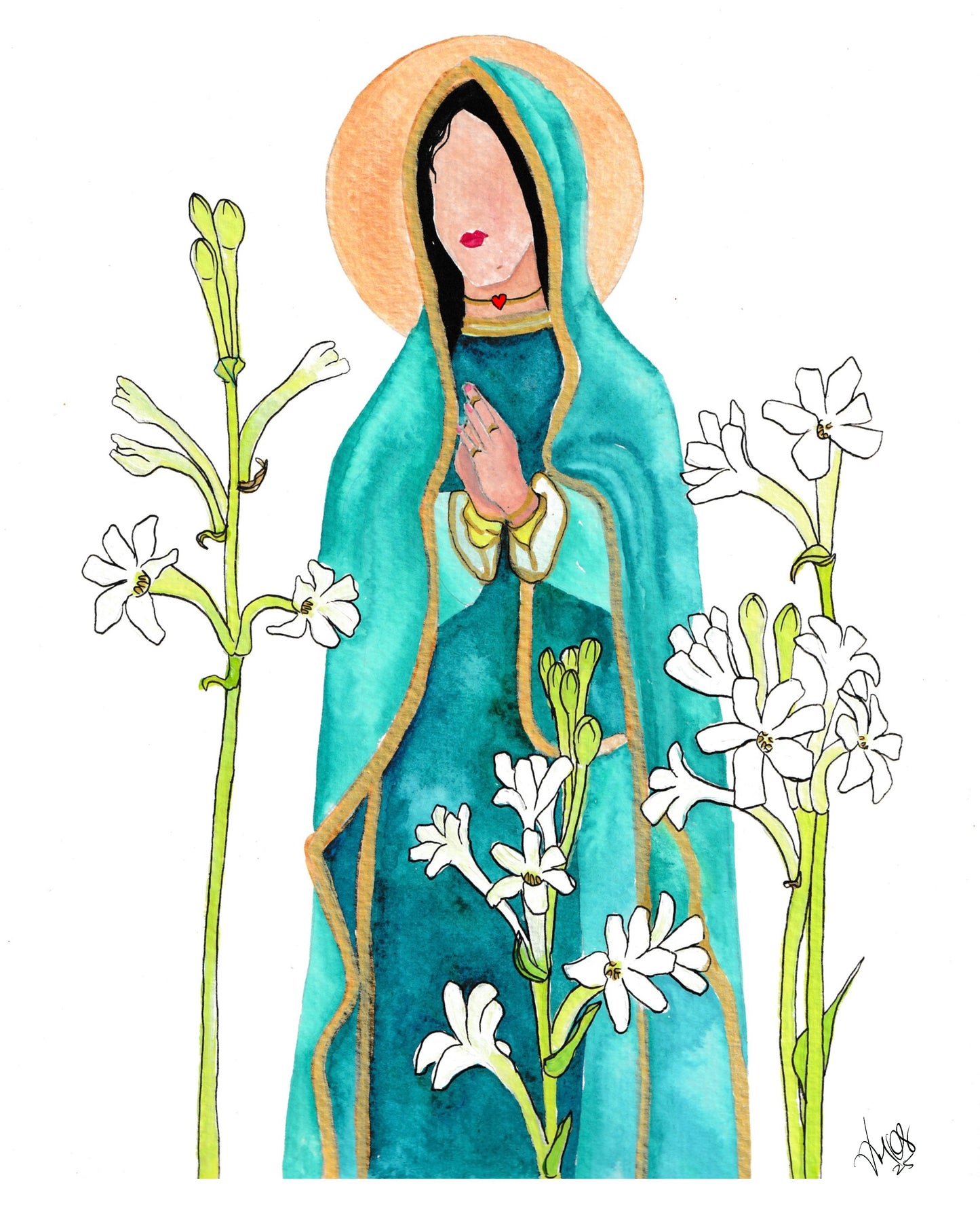 Virgen de las Azucenas (Prints)