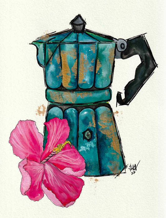 Greca Azul Maga (Prints)