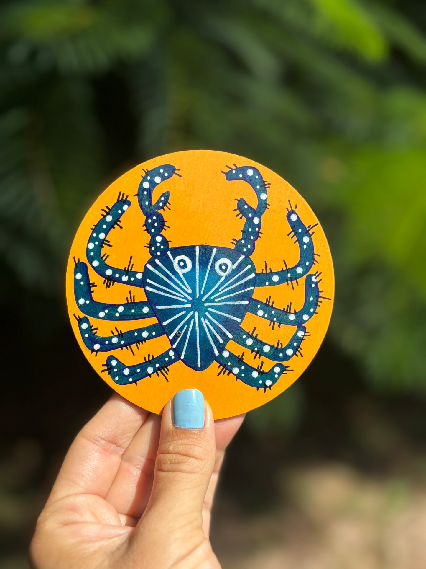 Cangrejo (fondo anaranjado)